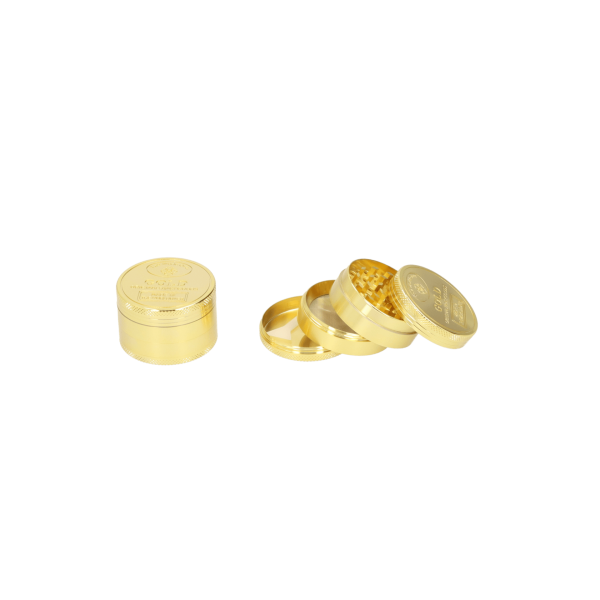 1 CNC Aluminium Grinder Pollinator 4-part ø 50mm Goldbarren Metall